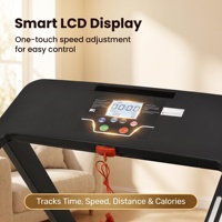 Caminadora Plegable para el Hogar con Potencia Máxima de 2.5hp, Cinta de Correr de 5 Capas Antideslizante