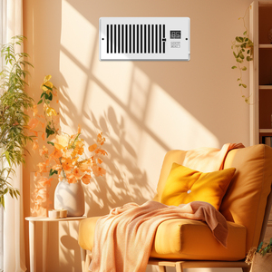 Ventilador de registro de 4'' con amortiguador y termostato, control de 10 velocidades para calefacción y refrigeración, ventilación de aire acondicionado - Product Image 2