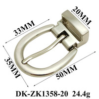 Maßgefertigter 20MM Metall-Verschluss Einfache Befestigung Sicherer Halt Polierter Silber-Clip Dornschließe Damen Mode Robuste Hardware