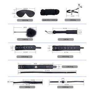 Ensemble de retenue pour chien adulte SM Bondage Kit avec masque fouet <span class=keywords><strong>Harnais</strong></span> pour aventures sexuelles - Product Image 4