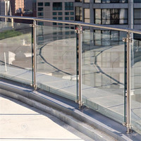 Système de balustrade en verre et acier inoxydable pour terrasse de villa, balcon, rénovation extérieure