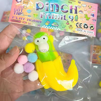 Jouet Squishy en TPR Figurine Magique Taba Cartoon, Jouet à Pincer Amusant pour la Famille, Anti-Stress et Décompression