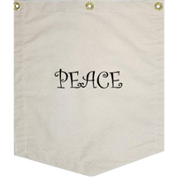 Drapeaux de toile en forme de Triangle pour tenture murale, fanion, drapeaux blanc pour collection de revers, décoration de maison personnalisée