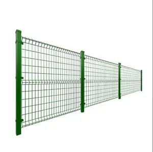 BOCN Metal Iron Wire Mesh Poland Cheap Backyard Metal Material 3D Welded Wire Mesh Fence