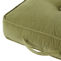 Coussin de siège carré en velours tissé confortable pour chaise de méditation, vente en gros, usine chinoise