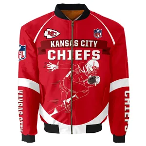 Stampa digitale Casual squadra di calcio invernale da Baseball uniforme pilota da corsa Bomber impermeabile giacca calda accetta modelli personalizzati - Product Image 4