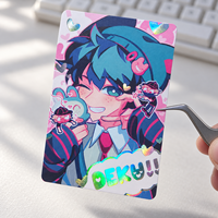 Impression de cartes personnalisées, cartes à collectionner d'anime avec feuille holographique, cartes photo laminées mat double face