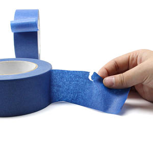 Ruban de masquage en crêpe bleue, 1 pièce, résiste à la chaleur 14 jours, pour décoration murale de fenêtre - Product Image 5