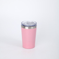 Nouvelle arrivée 12OZ gobelet Double paroi en acier inoxydable 360ML gobelet à café sous vide Bingba tasse avec couvercle
