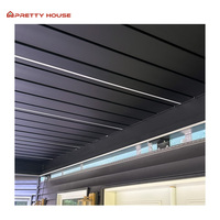 Pergola bioclimatique moderne en aluminium robuste à toit ouvrant à lames orientables avec garantie de 15 ans et conception durable