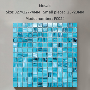 Moderno personalizzabile paesaggio mosaico modello piscina piastrelle di mosaico di vetro <span class=keywords><strong>per</strong></span> pesci stagno asilo Wading piscina fabbrica - Product Image 2