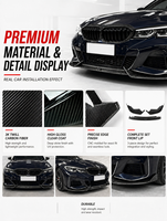 Lame de pare-chocs avant en fibre de carbone sèche pour BMW Série 3 320i 325i 330i M340i G20 M Sport 2019-2022