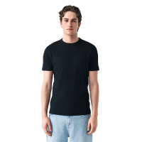 T-shirt unisexe 100 % coton de haute qualité, impression DTF personnalisée, coupe ample classique, logo imprimé, t-shirt vierge pour homme