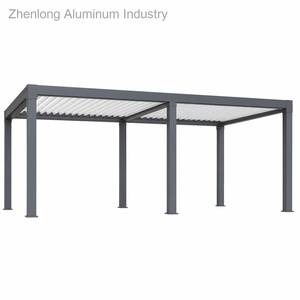 Pergola automatique en aluminium avec toit à lamelles et système de brumisation 4x3m, gazebo extérieur pour climatisation en climat tropical - Product Image 2