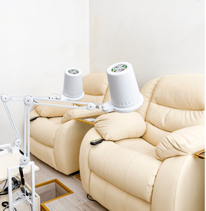 Nail Salon Electric Strong Dust Collector 4500RPM Manicure 2 in 1 Nail Vacuum Cleaner Dust Collector with Lamp - Product Image 4