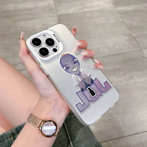 <span class=keywords><strong>เคส</strong></span>โทรศัพท์มือถือกันกระแทก TPU ลายการ์ตูนดีไซน์เนอร์เอเลี่ยน สำหรับรุ่น 7/8/<span class=keywords><strong>XR</strong></span>/XS/<span class=keywords><strong>11</strong></span>/12/13/14/15/16/Plus/Pro/Max - Product Image 2