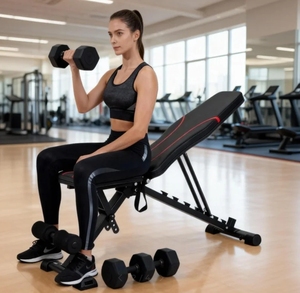 Juegos de equipos de gimnasio de gran venta del fabricante, taburetes simples con mancuernas que se pueden plegar para entrenamiento de fuerza - Product Image 3