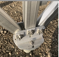 Système de montage au sol pour panneaux solaires, résistant aux vents et aux neiges, galvanisé à chaud en zinc-aluminium-magnésium, garantie 25 ans