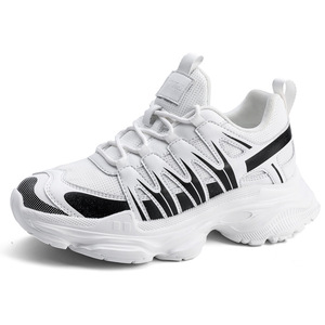 Baskets décontractées homme printemps-été respirantes basses grande taille avec talonnette invisible rehaussante et semelle épaisse style Dad Shoes - Product Image 2