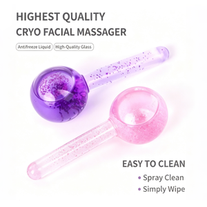 Globes de glace pour le <span class=keywords><strong>visage</strong></span> en forme de cœur, masseur facial rafraîchissant, rouleau de glace en gel réutilisable pour les soins de la peau, massage facial - Product Image 5