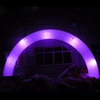 Arche lumineuse LED gonflable en gros, pilier étoile, pour événements de mariage, publicité, décorations gonflables d'extérieur