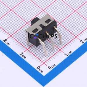 SS-12D11-G030 Slide Switch Through hole,13.4x6.6x6.4mm Switch Single Pole Double Throw Rectangle Pin Header PC Pin 13.4mm - Product Image 2