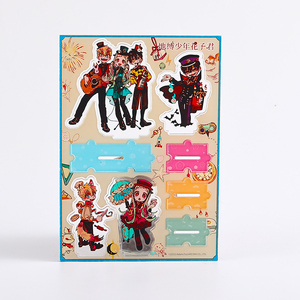 Plastic Acrylic Keychain Standee Paper Clip Craft Suit Customized Cartoon Anime Eco-Friendly Gift Creative DIY Design