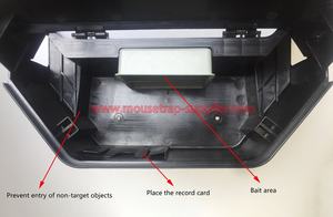 Caja de estación de cebo para ratas, trampa de ratón de roedores bloqueable de plástico para interiores y exteriores - Product Image 2
