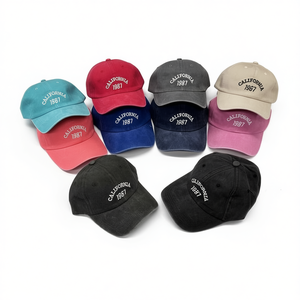 Gorra de Béisbol Bordada Angelina California 1987, Unisex, 6 Paneles, Algodón Lavado, Ajustable, Estilo Casual para Adultos - Product Image 3