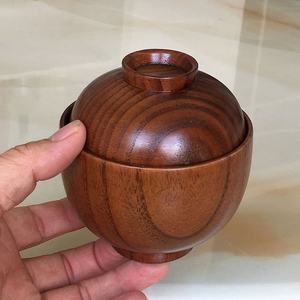 ชามไม้พร้อมฝาปิดทำจากซุปผลไม้ชามสลัดวัสดุของพุทราแบบใช้แล้วทิ้งเป็นมิตรต่อสิ่งแวดล้อม - Product Image 4