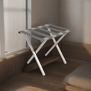 Thuận tiện khách sạn thép không gỉ hành lý giá đứng cho vali lưu trữ trong phòng ngủ đồ nội thất cho khách sạn sử dụng - Product Image 6