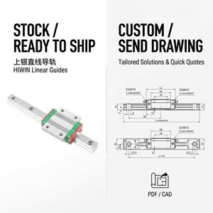 รางเลื่อน HIWIN รุ่น MGN9C พร้อมส่วนประกอบแกนกลาง PLC วัสดุเหล็กแบริ่ง รับประกัน 6 เดือน น้ำหนักเบา 1 กก. - Product Image 1