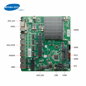 Carte mère Firewall Multi Lan avec 6Lan <span class=keywords><strong>J4125</strong></span> Bypass en option Mini-pcie 2*RS232 6*USB Ordinateur monocarte - Product Image 4