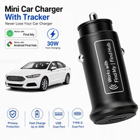 Localisateur GPS pour clés avec fonction anti-perte, sans carte SIM, construction en alliage d'aluminium, compatible iOS et Android