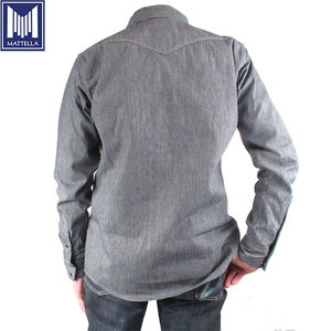 थोक मूल्य जापानी सेल्वड मुद्रित स्ट्रिप डेनिम 100% पुरुषों की जैकेट के लिए सूती कपड़े - Product Image 5