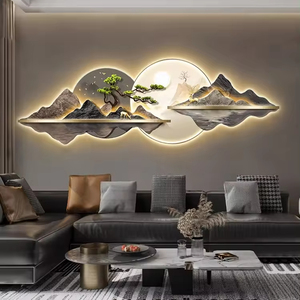 <span class=keywords><strong>Pintura</strong></span> Decorativa Moderna de Lujo Ligero para Sala de Estar de Fábrica Nuevo <span class=keywords><strong>Paisaje</strong></span> Chino Mural Led <span class=keywords><strong>Pintura</strong></span> Colgante para Pared de Fondo - Product Image 4