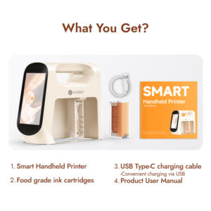 EVERBOT New Food <b>Printer</b> Edible Ink Label Printing Machine <b>WIFI</b> Control Digital Display Single Color Portable Coffee Art <b>Printer</b> - Product Image 6