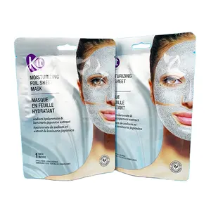 custom Aluminum Foil Packaging Pouch Medical Plastics Facial Mask Bag Cosmetics Face Eye Sheet Mask Packaging Pouches