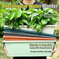 Nouvelle jardinière Holun, pot rectangulaire en plastique, idéal pour la culture de légumes et la plantation de plantes succulentes à la maison