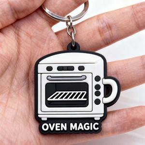 맞춤 디자인 3D 실리콘 키링 기계 소프트 PVC 고무 키체인 기념품 선물용 - Product Image 6