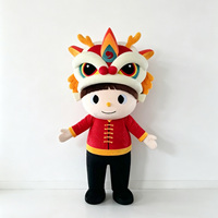 Costume de mascotte de tigre personnalisé mignon, tenue complète de personnage de vache adorable pour événements, promotions, costumes de mascotte animale d'extérieur