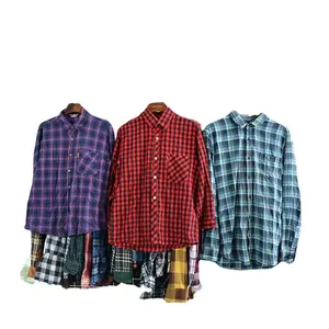 Gracer brand PLAID SHIRT(LONG) suppliers for second hand clothing used clothes