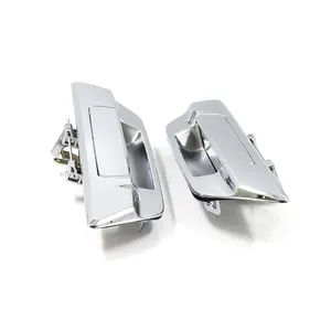 PICK UP LEFT AND RIGHT ALL CHROMED TAIL GATE HANDLE WITHOUT HOLE FOR TOYOTA HILUX REVO 2017 SERIES