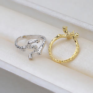 Handmade DIY S925 Silver Split Ring Living <b>Tree</b> Branch Retro Women's Ring with 5-7 Pearl Hollow Holder 2831 Geometry Accessory - Product Image 3