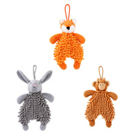 Jouet pour chien en peluche Mop, couineur sonore BB, renard, lapin, ours, jouet à mâcher interactif et durable pour chien, nettoyage des dents, animal en peluche doux pour chiot