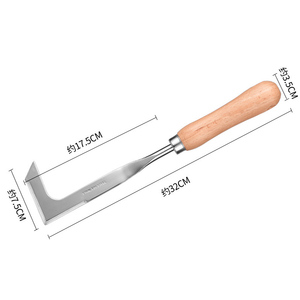 Garden Crack Weeder Grieta Herramienta <span class=keywords><strong>de</strong></span> deshierbe Mango Cortacésped <span class=keywords><strong>manual</strong></span> <span class=keywords><strong>de</strong></span> acero inoxidable Hoz <span class=keywords><strong>de</strong></span> deshierbe en forma <span class=keywords><strong>de</strong></span> L para patio <span class=keywords><strong>de</strong></span> césped - Product Image 6