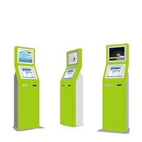 Kiosques de paiement multi-OS à écran tactile de 21,5 pouces sur pied avec lecteur de codes-barres et prise en charge SDK pour hôpitaux et attractions touristiques