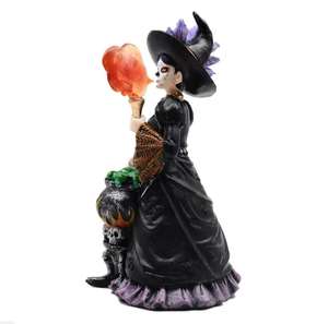 Figurine de Collection féerique, en résine, amulette du jour de <span class=keywords><strong>La</strong></span> mort, calperla, capeline Dia de muerto, Halloween, nouvelle Collection - Product Image 3