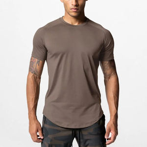 Benutzer definiertes neues Design Ihre eigene Trainings kleidung Polyester Spandex <span class=keywords><strong>Muscle</strong></span> Gym Active Wear <span class=keywords><strong>Muscle</strong></span> Fit T-Shirt Männer Fitness Dry Fit T-Shirt - Product Image 6