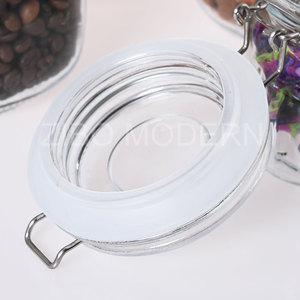 Bocaux Fido en verre Couvercle hermétique hermétique à charnière pour la fermentation du garde-manger Bocaux de stockage de cuisine Récipients de stockage des aliments en vrac - Product Image 4